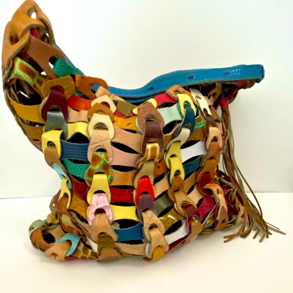 Anthropologie DeDe Recycled Hobo leather bag